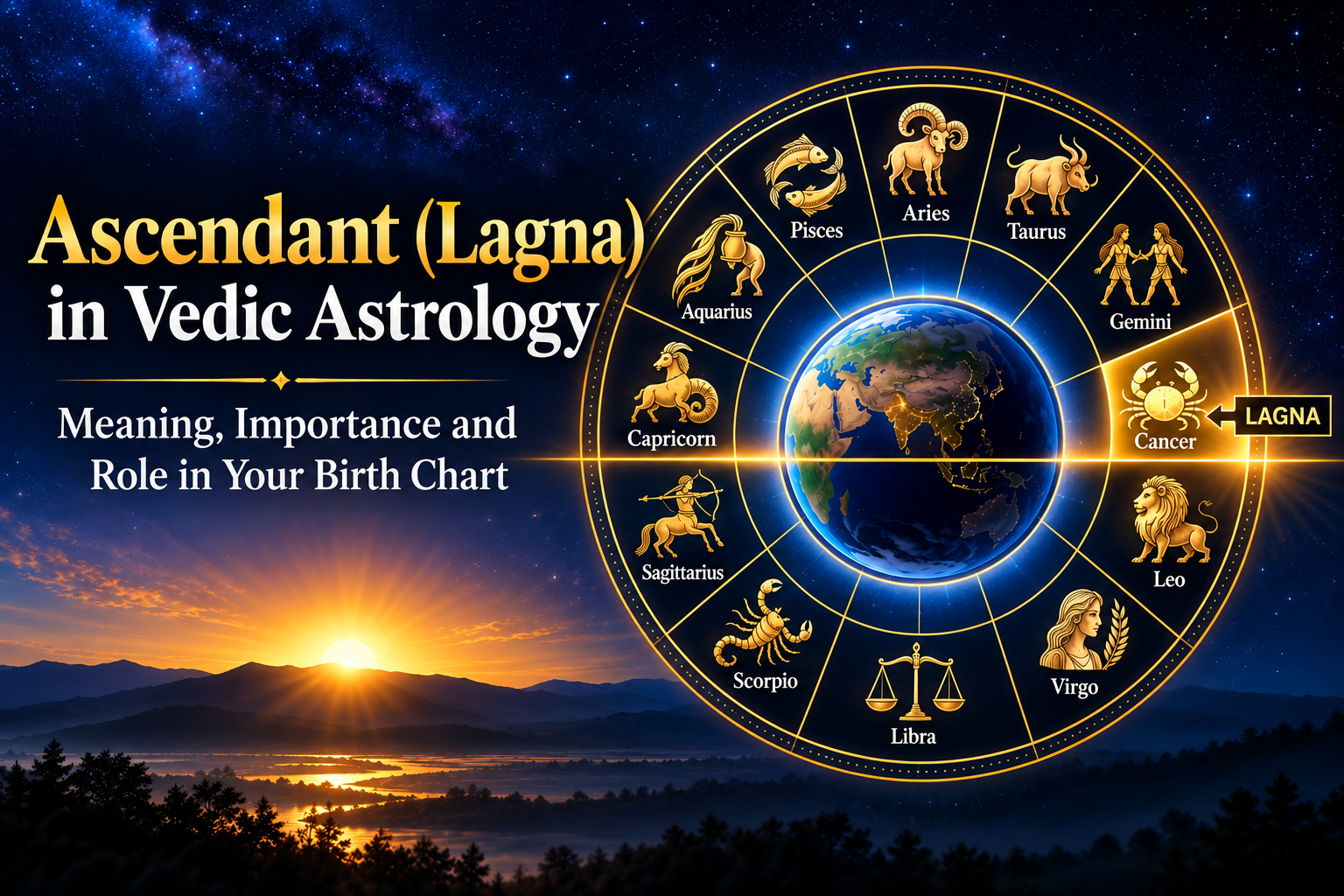 Ascendant (Lagna) in Vedic Astrology – Meaning, Importance and Role of Ascendant in the Birth Chart